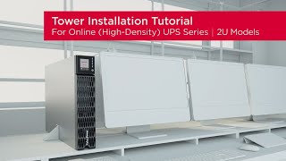 CyberPower Online HighDensity UPS Series 2U for Tower Product Installation Tutorial [upl. by Otipaga]