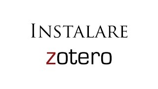 Tutorial bibliografii Zotero 1 instalarea programului amp integrare cu Word [upl. by Ynohtnaleahcim]