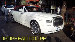 Ambanis Rolls Royce Phantom DHC  Supercars In Mumbai  India [upl. by Drannel]