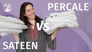 Percale vs Sateen Sheets  Whats the Difference [upl. by Oiluarb]