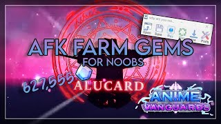 How To AFK Farm Gems FAST No Macro File  Anime Vanguards [upl. by Assennej514]