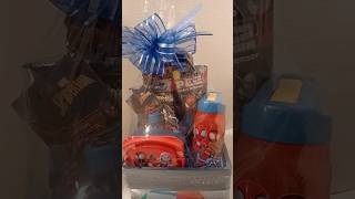 DIY SpiderMan gift triplemgifts basket spiderman marvel BirthdayGiftBasket [upl. by Caryl]