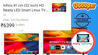 Unboxing Infinix 81 cm 32 inch HD Ready LED Smart Linux TV 2024 Edition 32Y1S [upl. by Nealon]