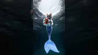 ❄️🐱 Mermaid Kittens Rescue 🧊🌨️ cat cattales catfunny funny disneyanimatedcartoons catvideos [upl. by Sakovich]