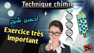 Technique chimie en Arabe Exercice de chromatographie sur colone SVI S3 [upl. by Irrac673]