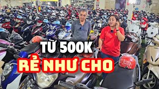 Thiên đường 1000 xe máy cũ từ 500k ở Sài Gòn bán rẻ như TEMU Liệu chất lượng có đáng mua [upl. by Notsgnik]