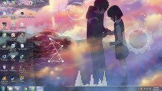 Rainmeter  Tổng hợp 3 skin SÓNG NHẠC tốt nhất cho Desktop  Mạnh Robbie [upl. by Dnomyaw]