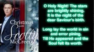 Scotty McCreery  O Holy Night Lyrics [upl. by Niwrek]