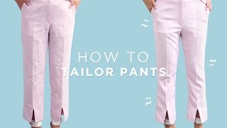 ✂ How To Tailor Pants  Beginner Sewing [upl. by Dnomal]