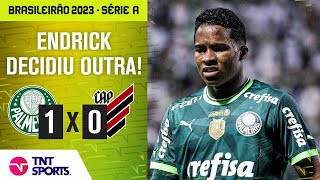 ENDRICK MARCA E PALMEIRAS VENCE ATHLETICO POR 1X0  Melhores Momentos  Brasileirão 2023 [upl. by Cowen501]