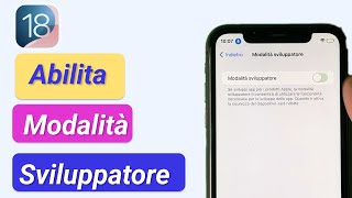 Come Attivare la Modalità Sviluppatore delliPhone sul nuovo iOS 18 BETA iOS 17  2 Modi [upl. by Delainey]