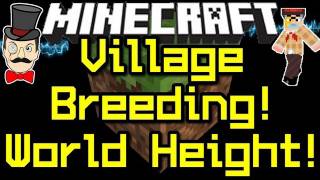 Minecraft News  BREEDING VILLAGERS  Anvil World Height amp Lamps  12w07a [upl. by Eetse]