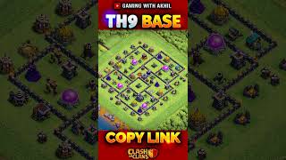 Best th9 base with link Clash of Clans [upl. by Iramaj]