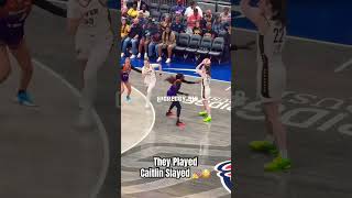 They Played Caitlin Clark Slayed caitlinclark wnba basketball [upl. by Kinimod]