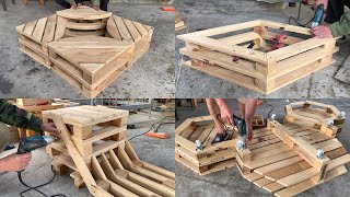 DIY Wood Pallets Ideas  Top Lavish Ideas To Make Functional Pallet Furniture For Your Garden [upl. by Annaili]