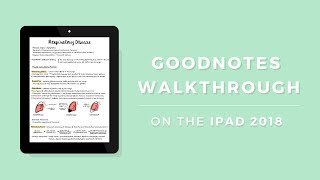 GoodNotes on the iPad  Walkthrough ✏️ ☆ [upl. by Muslim]