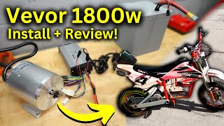 How to Install Vevor 1800w Kit on Your Razor Dirt Bike [upl. by Reggis308]