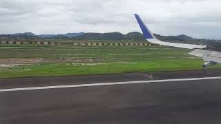 Beautiful Imphal city and airport landing on a rainy day [upl. by Hopper809]