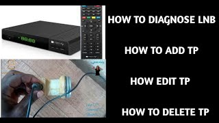 How to detect a faulty Lnb  add edit delete a transponder in satellite receiver set top box [upl. by Ssepmet]