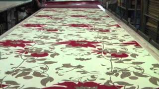 Publisher Textiles Hand Screen Printing quotBotanicaquot onto Fabric [upl. by Esch453]