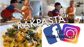 HUSBARNSKOST Räkpasta med saffran amp sparris [upl. by Ajiam85]