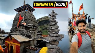 Tungnath Vlog 2024  Tungnath Mandir and Trek Vlog  Highest Shiva Temple Temple Tungnath Vlog [upl. by Pokorny]