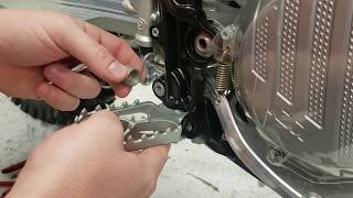 Installing footpegs on a modern KTM or Husqvarna motorcycle [upl. by Nekal]