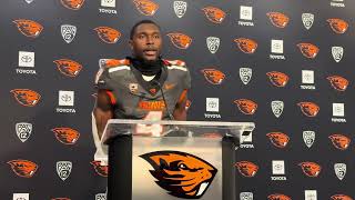 Oregon State Beavers Football Jaden Robinson on loss to San Jose State [upl. by Velda963]