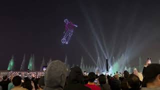 Drone amp Fireworks Show FIFA 2022 [upl. by Esinyt]