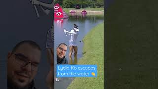 Golfer gets in WATER golfer golfswing golflife golfgirl SUBSCRIBE [upl. by Furie424]