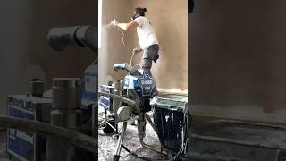 Using an Airless Paint Sprayer Graco 395 [upl. by Alleinnad]