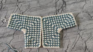 Hexagon cardigan 🧶The Knitter 🧶The crochet 🧶 is live [upl. by Tur]