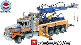 LEGO Technic 42128 HeavyDuty Tow Truck Speed Build [upl. by Ahtela882]