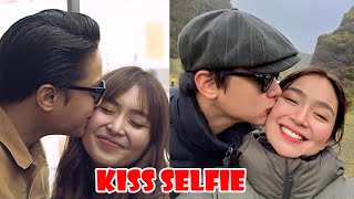 Kathryn Accepted a challenge to post her Sweet Selfie Moments with her boyfriend Daniel Padilla [upl. by Louth]