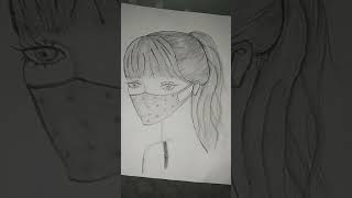 Good looking girl sketch sketch  art [upl. by Allin]