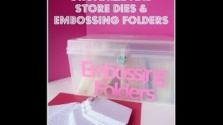 How to Organize Embossing Folders and Dies with Close to My Heart CTMH [upl. by Clerk553]