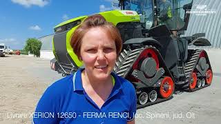 LIVRARE CLAAS XERION 12650 ferma Renci jud Olt [upl. by Ayitahs356]