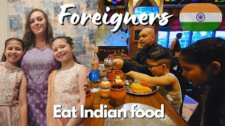 Foreign FAMILY eats INDIAN FOOD 🇮🇳 Indianfood Indianfoodreaction reaction tastetest [upl. by Kurtz]