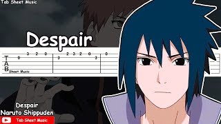 Naruto Shippuden OST  Despair Guitar Tutorial [upl. by Airat]