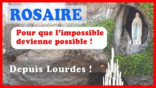 ROSAIRE à LOURDES 🙏 Prière pour les malades 🙏 Depuis LOURDES [upl. by Ainaled73]