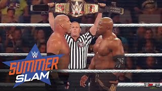 Goldberg vs Bobby Lashley  WWE SummerSlam August 21 2021 WWE Title Match [upl. by Nolyar]