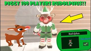 Piggy 100 Players RUDOLPHUS SKIN [upl. by Anirahs]