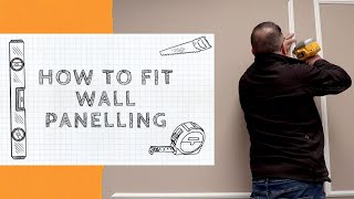 WALL PANEL INSTALLATION  How To Fit Wall Panel Moulds  Easy DIY Tutorial [upl. by Ayama]