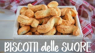 BISCOTTI DELLE SUORE Friabili Leggeri e Senza Uova  Ricetta Facile Fatto in Casa da Benedetta [upl. by Akimik]