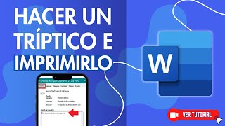 Cómo HACER UN TRÍPTICO en Word Diseñar Brochure Folleto o Tríptico  📃 Imprimirlo Fácilmente 🖨️ [upl. by Htyderem]