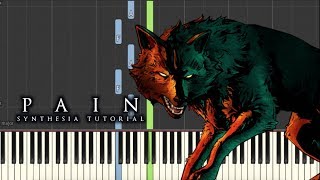 Dark Piano  Pain  Synthesia Tutorial [upl. by Kella497]