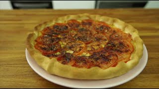 Tarte à la tomate moutarde et herbes de provence [upl. by Rustie]