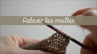 Tricot  Relever les maille [upl. by Romona432]