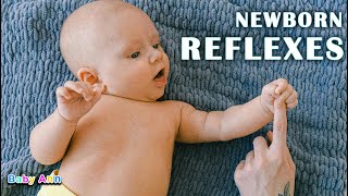 NEWBORN REFLEXES  Understanding Newborn Reflexes  Startle Reflex in newborn  Infant Reflexes [upl. by Ynney]