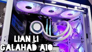 Lian Li Galahad AIO 240 unboxing install and benchmarks in the Lian Li Air Mini [upl. by Ala]